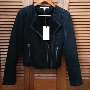 Twenty8Twelve Black Shearling Jacket